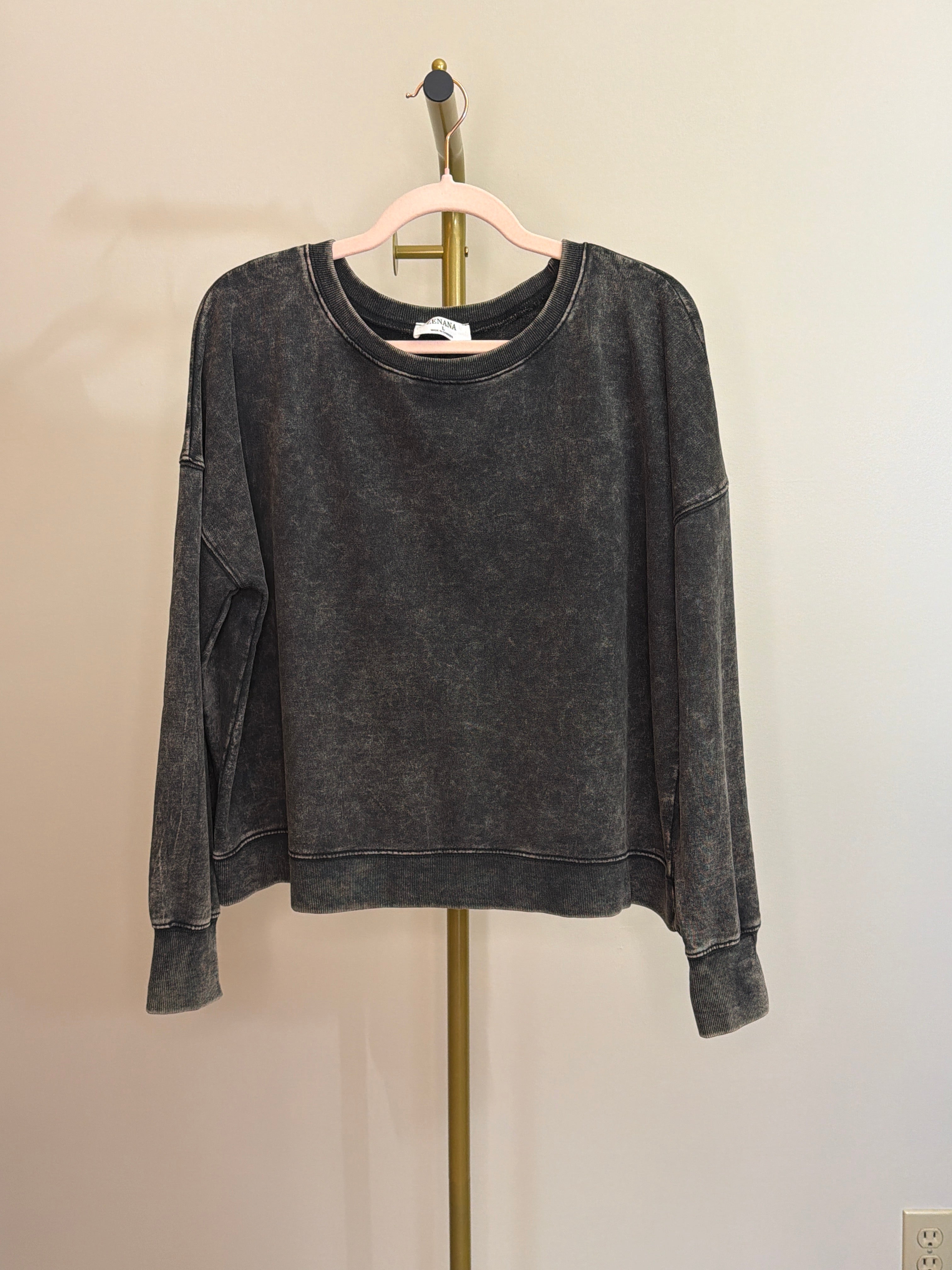 Zenana Crew Neck Sweatshirt