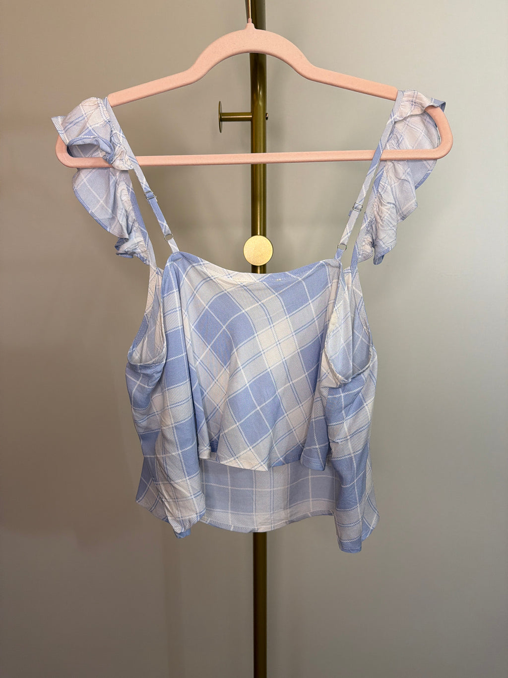 Promesa Plaid Crop tank