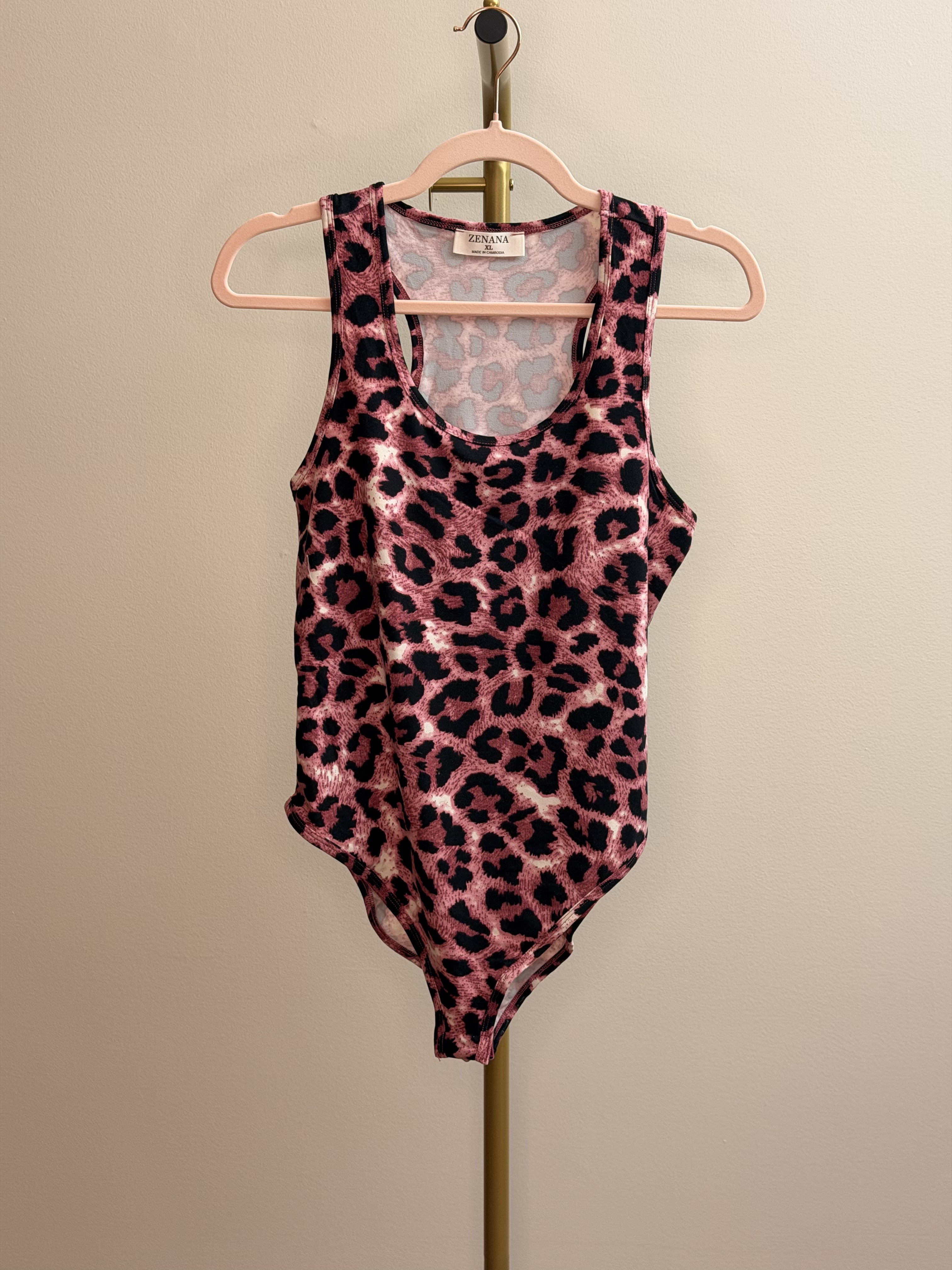 Cranberry Animal Print Bodysuit